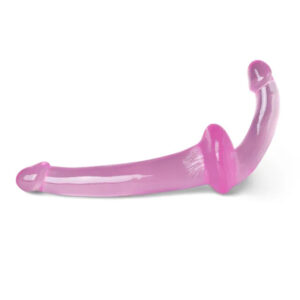 Double Fun Pink Strap On Dildo senza spalline