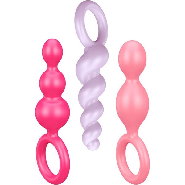Satisfyer Booty Call Set di 3 tappi anali multicolori