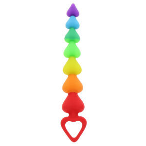 Perline anali a cuore arcobaleno di ToyJoy