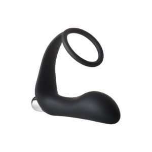 Fantastico plug anale vibrante con anello fallico