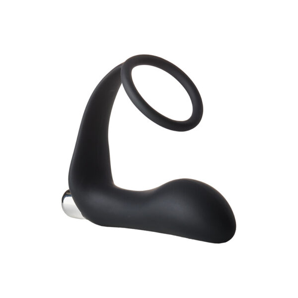 Fantastico plug anale vibrante con anello fallico