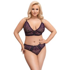 Cottelli Curves Delicata Bralette E Slip In Pizzo