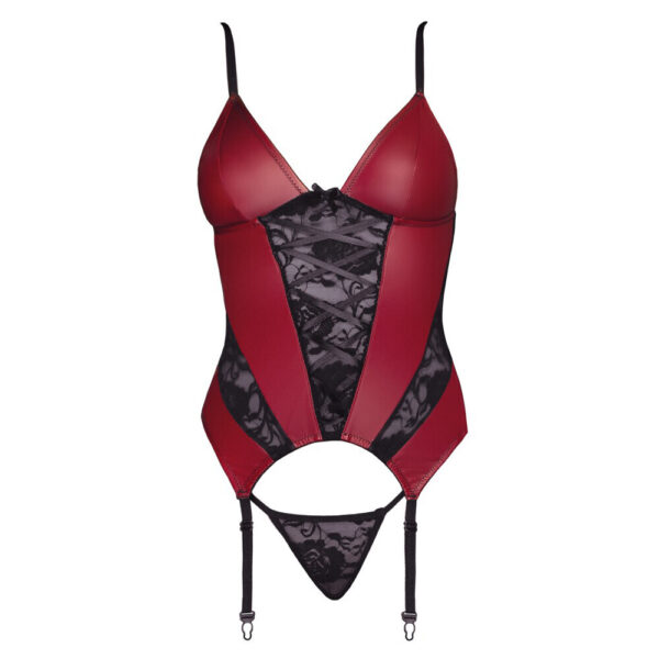 Cottelli Basque and Thong With Lace - Image 3