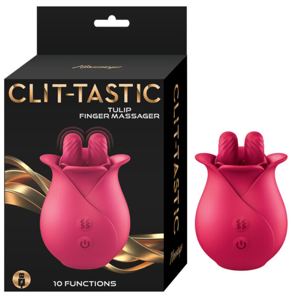 Clit-Tastic Tulip Finger Massager Rechargeable - Image 4