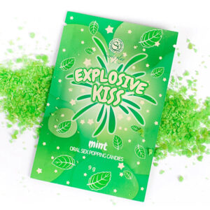 Caramelle scoppiettanti SESSO orale alla menta Explosive Kiss 9g
