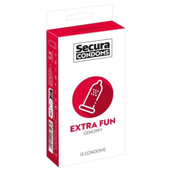 Preservativi Secura Confezione da 12 extra divertente