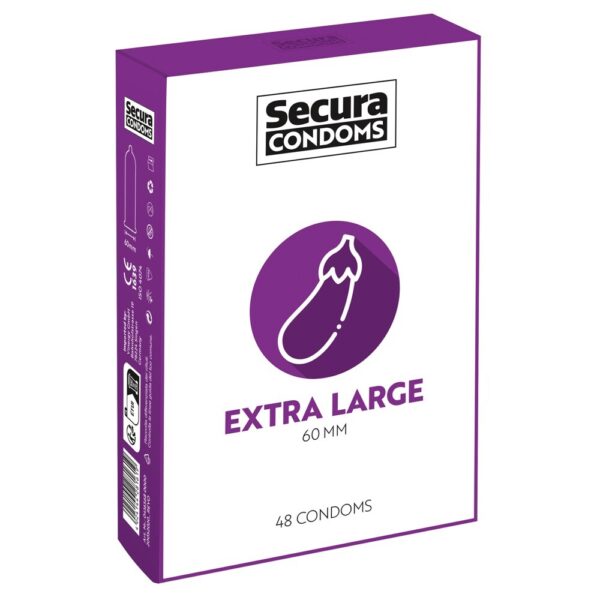 Preservativi Secura Confezione da 48 extra large