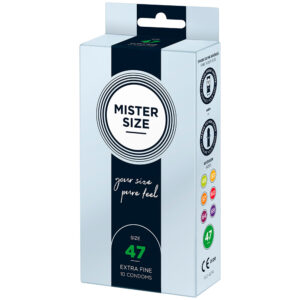 Mister Size 47mm La tua taglia Preservativi Pure Feel Confezione