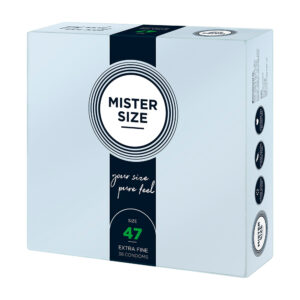 Mister Size 47mm La tua taglia Preservativi Pure Feel Confezione