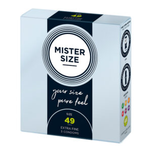 Mister Size 49mm La tua taglia Preservativi Pure Feel Confezione