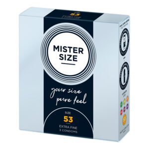 Mister Size 53mm La tua taglia Pure Feel Preservativi Confezione