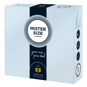 Mister Size 53mm La tua taglia Preservativi Pure Feel Confezione