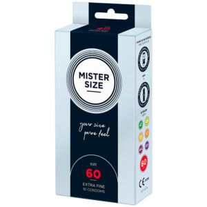 Mister Size 60mm La tua taglia Preservativi Pure Feel Confezione