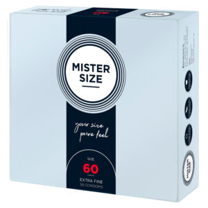Mister Size 60mm La tua taglia Preservativi Pure Feel Confezione