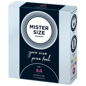 Mister Size 64mm La tua taglia Pure Feel Preservativi Confezione