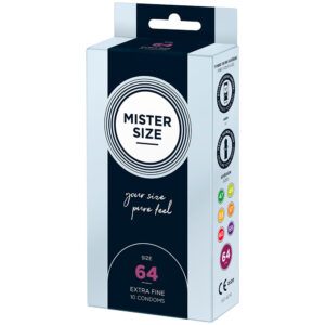 Mister Size 64mm La tua taglia Preservativi Pure Feel Confezione