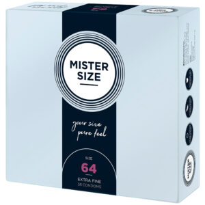 Mister Size 64mm La tua taglia Preservativi Pure Feel Confezione