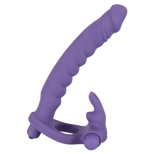 Los Analos Double Delight värisevä Dildo And Cockring