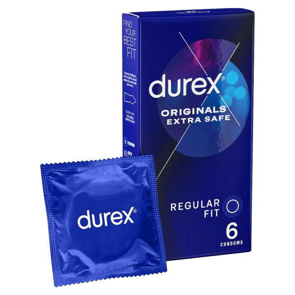 Confezione da 6 preservativi Durex Extra Safe Regular Fit