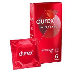 Confezione da 6 preservativi Durex Thin Feel Regular Fit