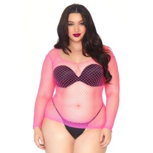 Camicia a manica lunga Leg Avenue Net taglie forti