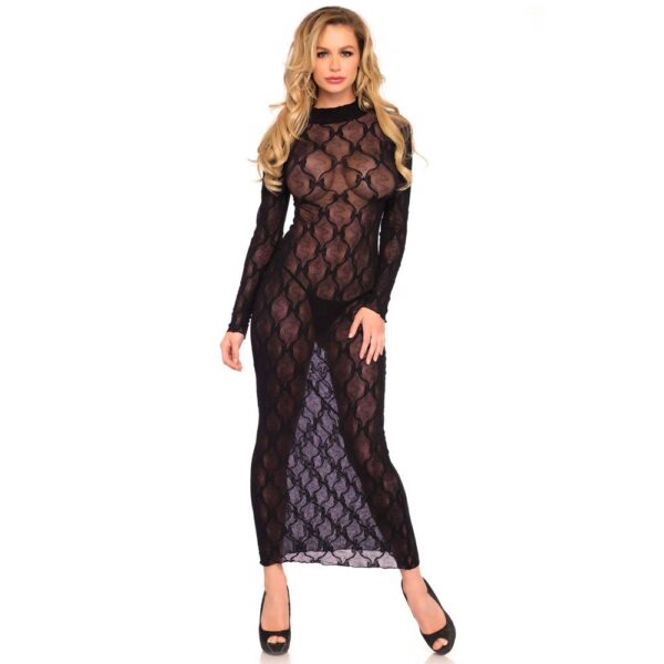 Abito lungo a maniche lunghe con maniche lunghe Leg Avenue dal R