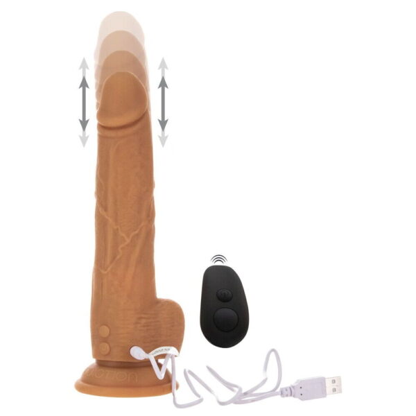 Naked Attraction 9 Inch Thrusting Dildo Caramel - Image 2