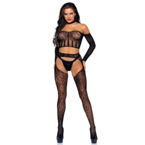 Set reggicalze e reggicalze Leg Avenue UK da 8 a 14
