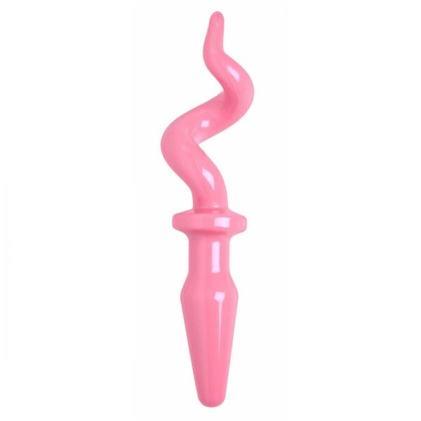 Pig Tail Rosa Butt Plug