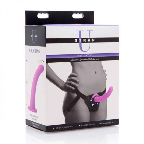XR Navigator U Strap On G-Spot Dildo and Harness - Image 4
