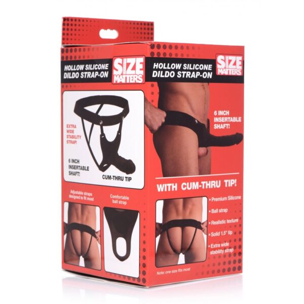 Size Matters Hollow Silicone Dildo Strap-On - Image 4