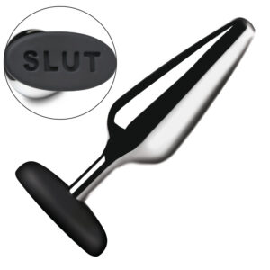 Plug anale in metallo e silicone Master Series Butt Slut