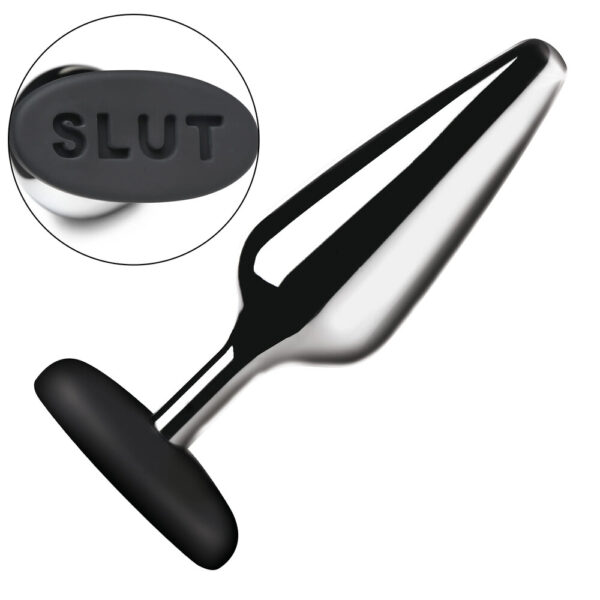 Plug anale in metallo e silicone Master Series Butt Slut