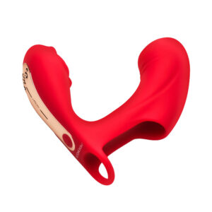 Vibratore a dito in silicone pulsato Rose Touch