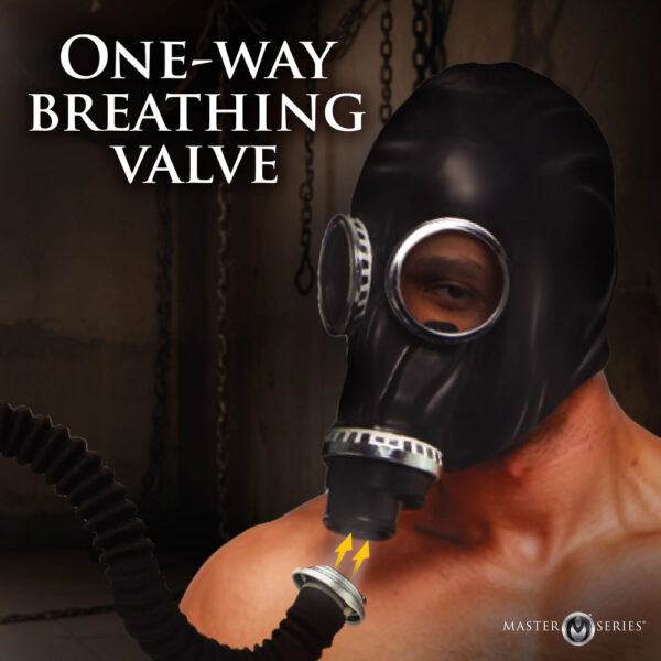 Master Series Dark Inhaler Gas Mask with Bottle - Image 3