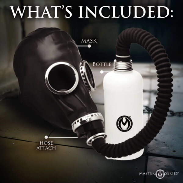 Master Series Dark Inhaler Gas Mask with Bottle - Image 4