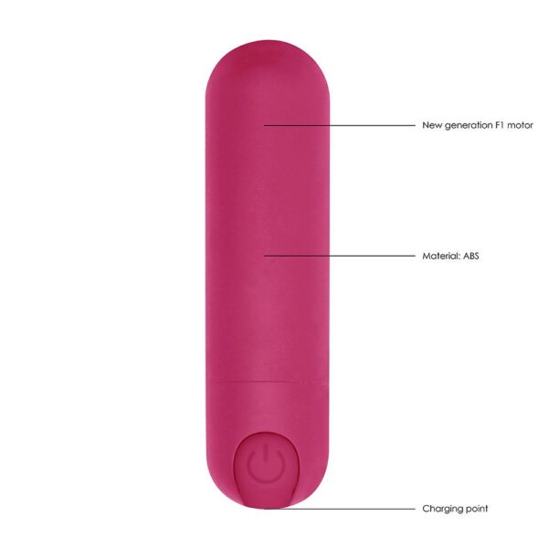 10 speed Rechargeable Bullet Pink - Image 2