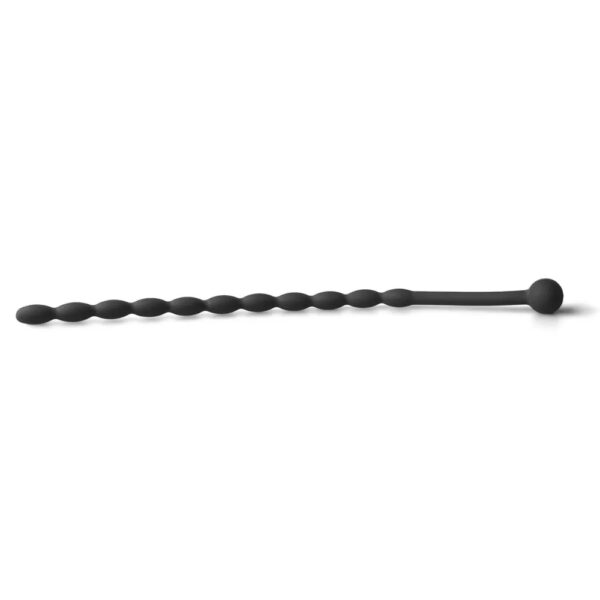 6 Inch Black Silicone Beaded Penis Sound Plug - Image 3