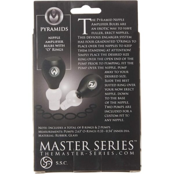 Master Series Nipple Amplifier Enlargement Bulbs With O Rings - Image 4