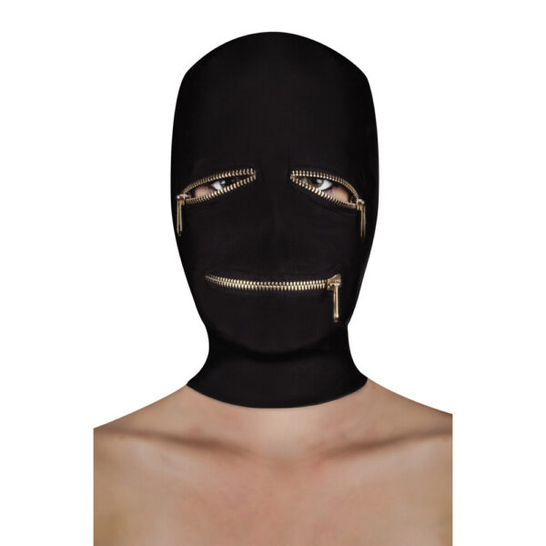 Ouch maschera con cerniera estrema con cerniera per occhi e bocc
