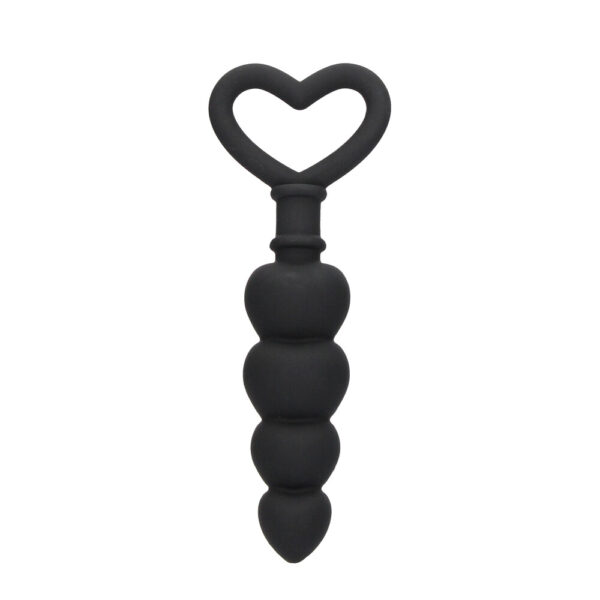 Ahi silicone anale perline d'amore nere