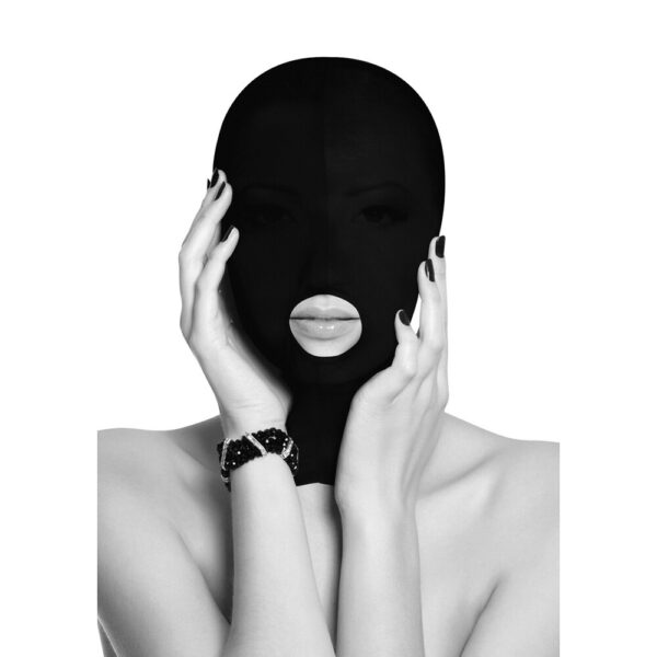 Ouch maschera di presentazione con la bocca aperta