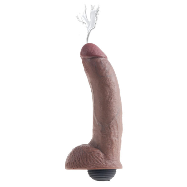 Kuningas Cock 9 tuuman ruiskuttaminen kukko pallot Brown