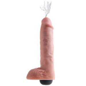 Re Cock 11 pollici Squirting Cock con le palle Carne
