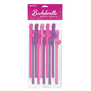 Bomboniere Bomboniere 10 Cannucce Pecker Rosa E Viola