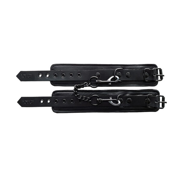 Rouge Garments Plain Black Wrist Cuffs - Image 2