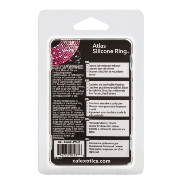 Atlas Silicone Cock Ring Black - Image 4