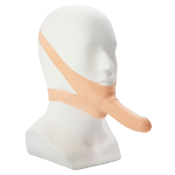Accommodator Face strap-on Flesh