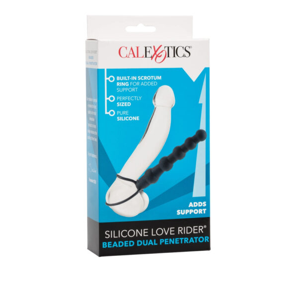 Love Rider Beaded Dual Black Penetrator - Image 4