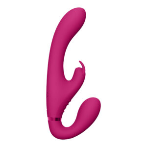 Vive Suki Triple Action Strapless Strap On Vibratore Rosa